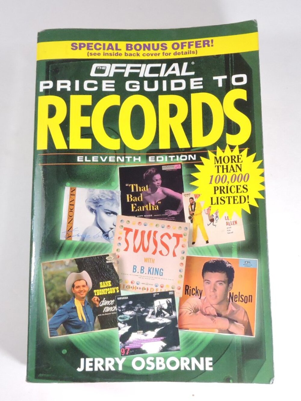 Official Price Guide to Records By Jerry Osborne - 1995 11th Edition 1200 Pages